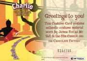Charlie & Chocolate Factory James Fox as Mr. Salt Costume Card #025/165   - TvMovieCards.com
