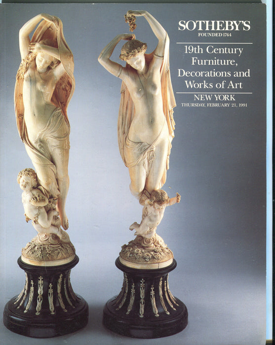 Sothebys Auction Catalog Feb 21 1991 19th Century Furniture Decorations Art   - TvMovieCards.com