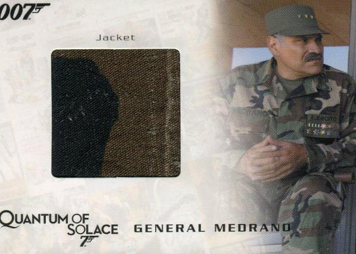 James Bond 2009 Archives General Medrano's Jacket Relic Card QC06 #376/850   - TvMovieCards.com