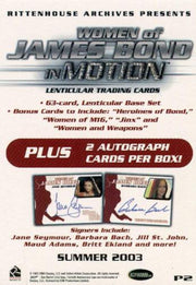 James Bond Women of James Bond in Motion Promo Card P2   - TvMovieCards.com