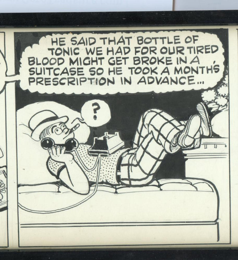 Frank Willard Moon Mullins Comic Strip Original Art  Framed 7-31  Hand SIGNED Bl   - TvMovieCards.com
