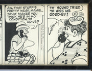 Frank Willard Moon Mullins Comic Strip Original Art  Framed 7-31  Hand SIGNED Bl   - TvMovieCards.com