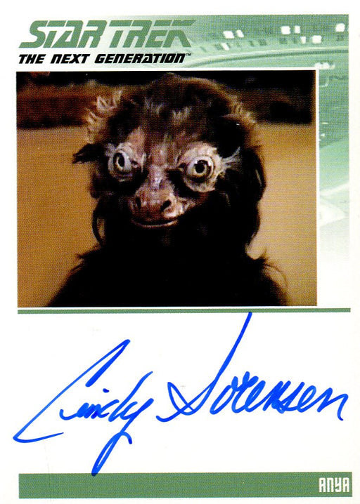 Star Trek TNG Portfolio Prints Autograph Card Cindy Sorenson as Anya   - TvMovieCards.com