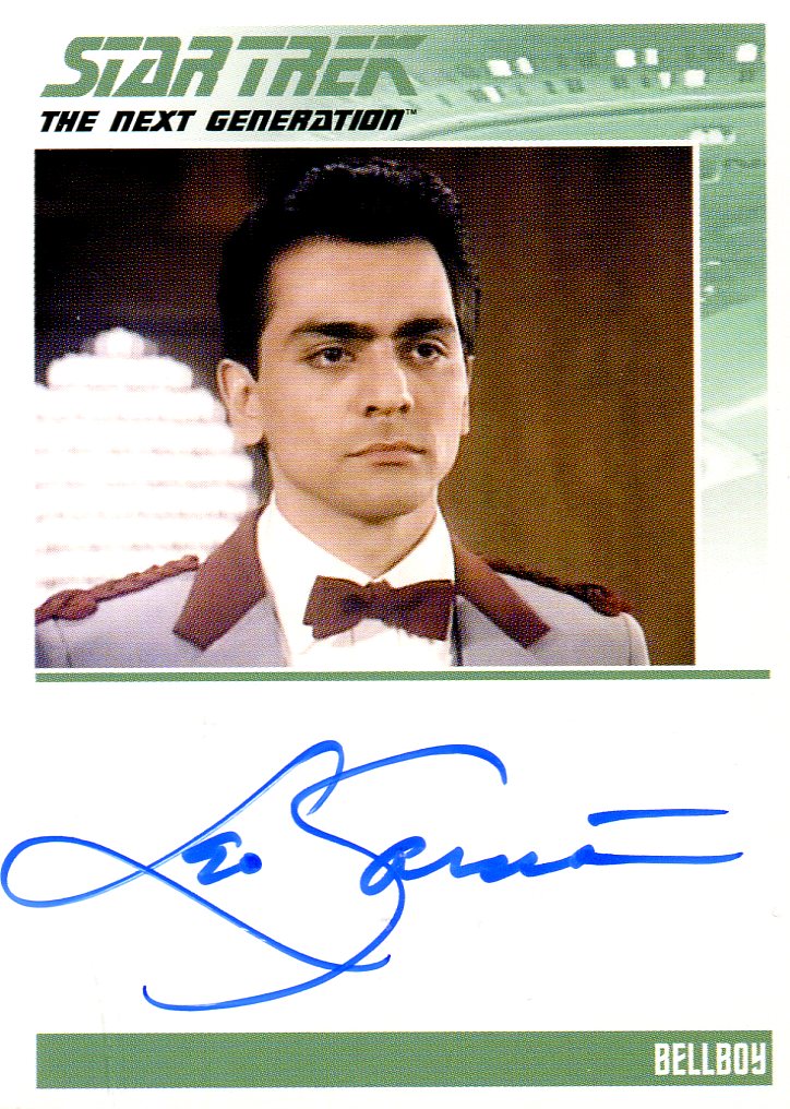 Star Trek TNG Portfolio Prints Autograph Card Leo Garcia as Bellboy   - TvMovieCards.com