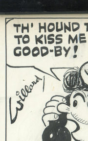 Frank Willard Moon Mullins Comic Strip Original Art  Framed 7-31  Hand SIGNED Bl   - TvMovieCards.com