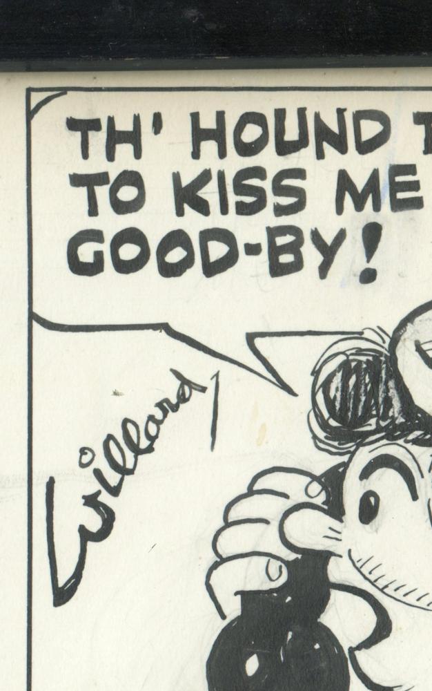 Frank Willard Moon Mullins Comic Strip Original Art  Framed 7-31  Hand SIGNED Bl   - TvMovieCards.com