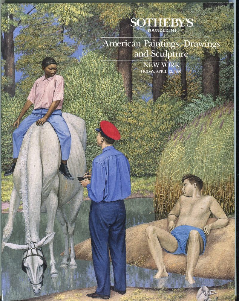 Sothebys Auction Catalog April 12 1991 American Paints Drawings and Sculpture   - TvMovieCards.com