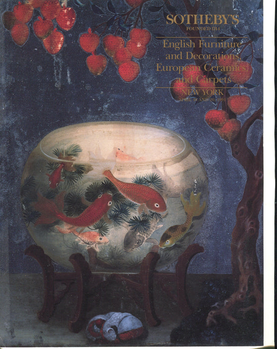 Sothebys Auction Catalog April 18 1991 English Furniture European Ceramics   - TvMovieCards.com
