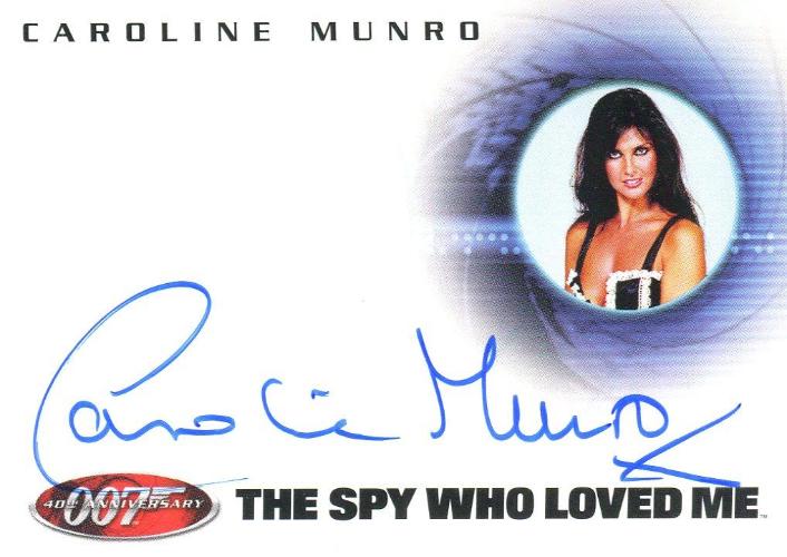 James Bond 40th Anniversary Caroline Munro Autograph Card A22   - TvMovieCards.com