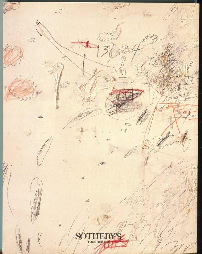 Sothebys Auction Catalog April 30 1991 Contemporary Art, Part I   - TvMovieCards.com