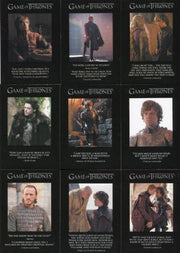 Game of Thrones Season 2 Quotable Chase Card Set 9 Cards Q11 - Q19 - TvMovieCards.com