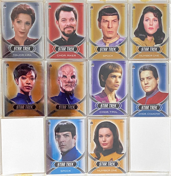 Star Trek InfleXions Starfleet's Finest Dynamic Duos Mirror Card Set DD1-DD10   - TvMovieCards.com