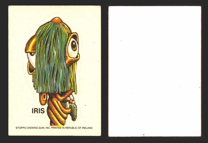 1976 Ugly Stickers Small White Back Trading Card You Pick Singles #1-55 U.K. Top Iris - TvMovieCards.com