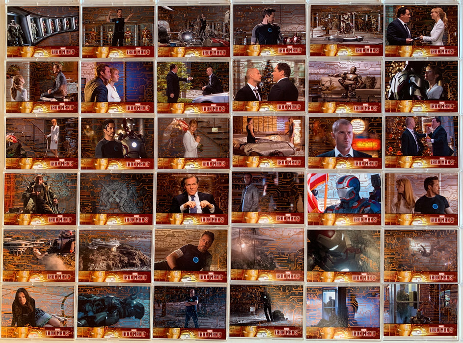 Iron Man Movie 3 Upper Deck Trading Base Card Set 60 Cards 2013   - TvMovieCards.com