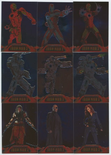 2010 Iron Man Movie 2 ARMORED CARDS AC1-AC9 Chase Trading Card Set   - TvMovieCards.com