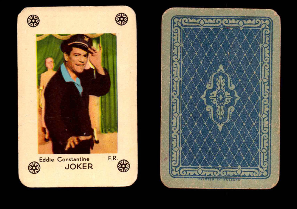 Vintage Hollywood Movie Stars Playing Cards You Pick Singles Joker - Eddie Constantine  - TvMovieCards.com