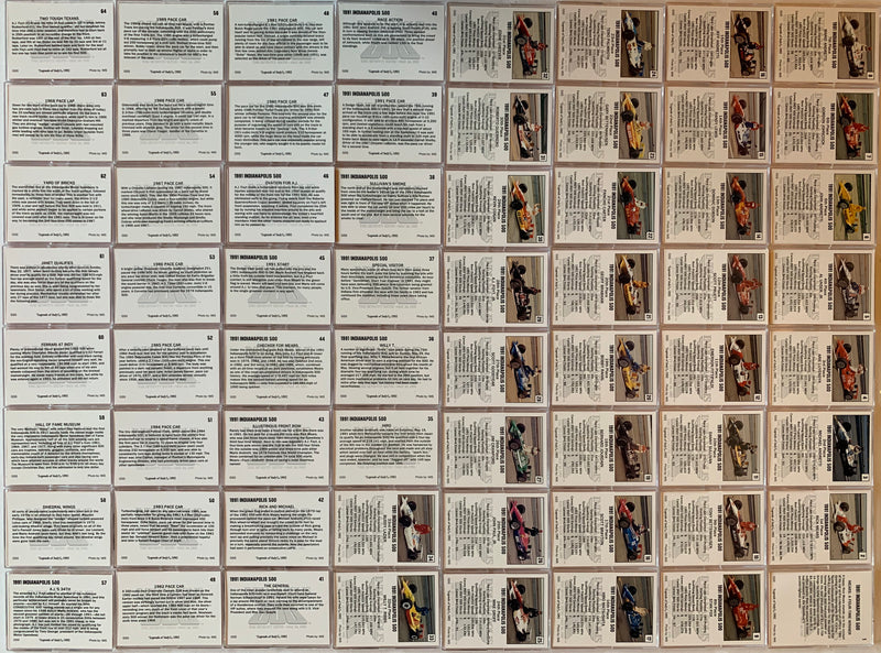 Legends of Indy 1992 Racing 100 Card Set G.S.S.   - TvMovieCards.com