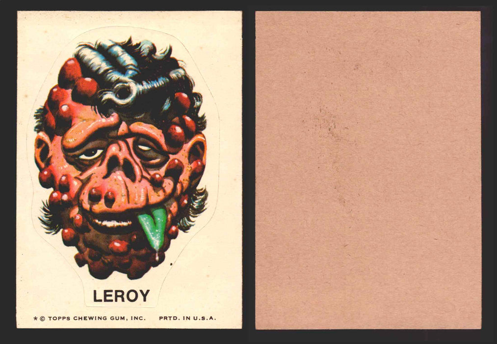 1973-74 Ugly Stickers Tan Back Trading Card You Pick Singles #1-55 Topps LeRoy  - TvMovieCards.com