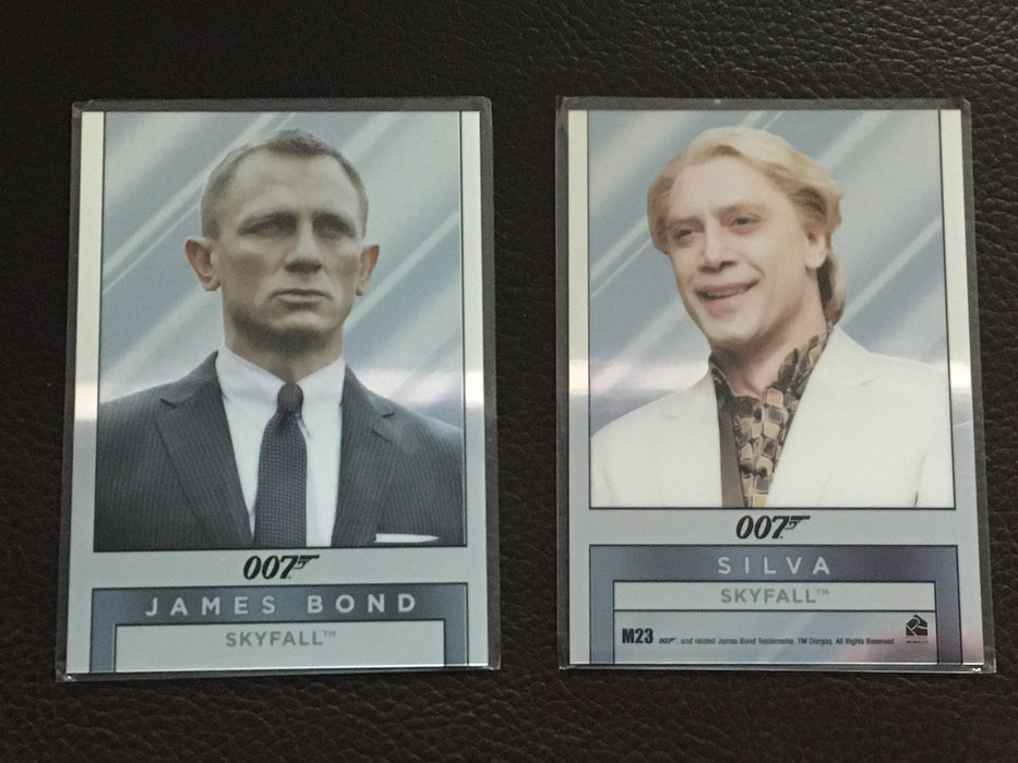 James Bond Archives Spectre Double Sided Mirror Chase Card Singles M2 - M23 M23  - TvMovieCards.com
