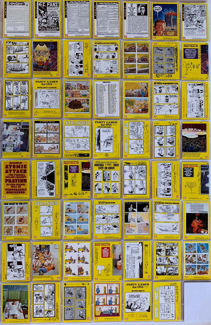 MAD Magazine Series 1 Base Trading Card Set of 55 Cards Lime Rock 1992   - TvMovieCards.com