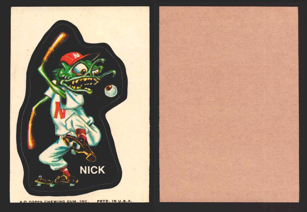 1973-74 Ugly Stickers Tan Back Trading Card You Pick Singles #1-55 Topps Nick  - TvMovieCards.com