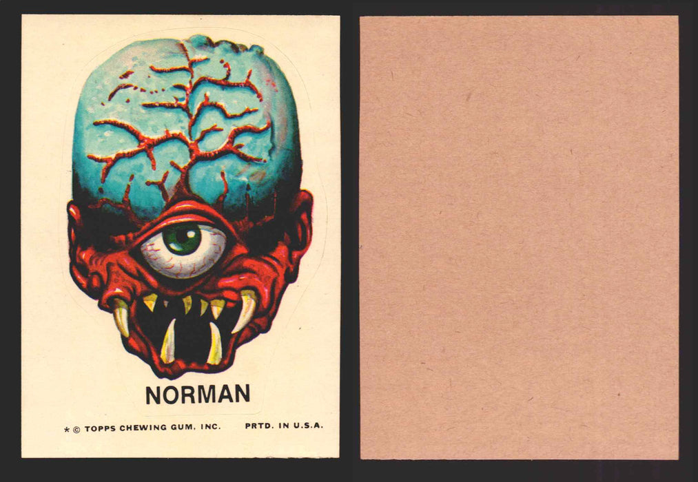 1973-74 Ugly Stickers Tan Back Trading Card You Pick Singles #1-55 Topps Norman  - TvMovieCards.com