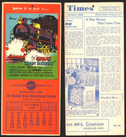 Ripley's Believe It or Not Facts Foldout Advertising Calendar 1933 - 1942 You Pi October	1939  - TvMovieCards.com