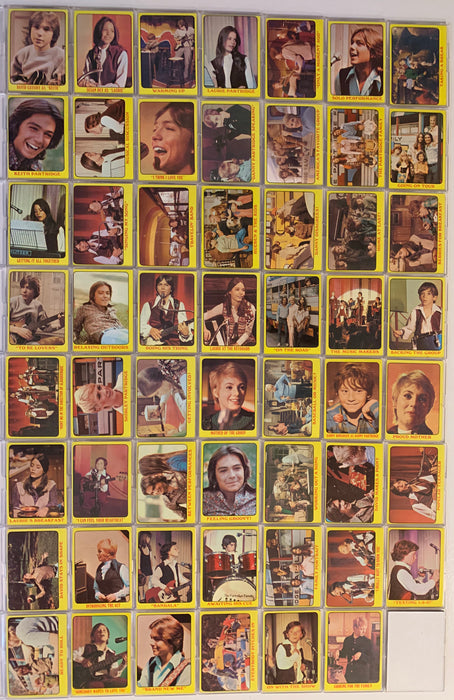 1971 Topps The Partridge Family Yellow Complete (55) Vintage Trading Card Set   - TvMovieCards.com