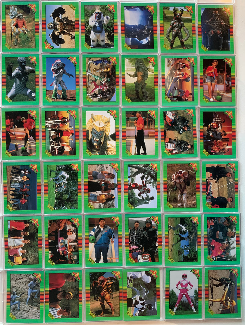 Power Rangers New Season Retail 72 Base Card Set Green Boarder   - TvMovieCards.com