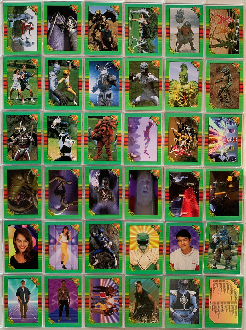 Power Rangers New Season Retail 72 Base Card Set Green Boarder   - TvMovieCards.com