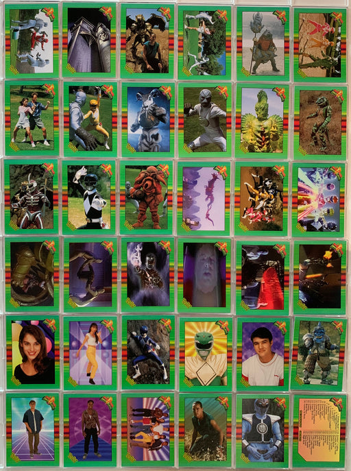 Power Rangers New Season Retail 72 Base Card Set Green Boarder   - TvMovieCards.com