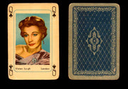 Vintage Hollywood Movie Stars Playing Cards You Pick Singles Q - Clover - Vivien Leigh  - TvMovieCards.com