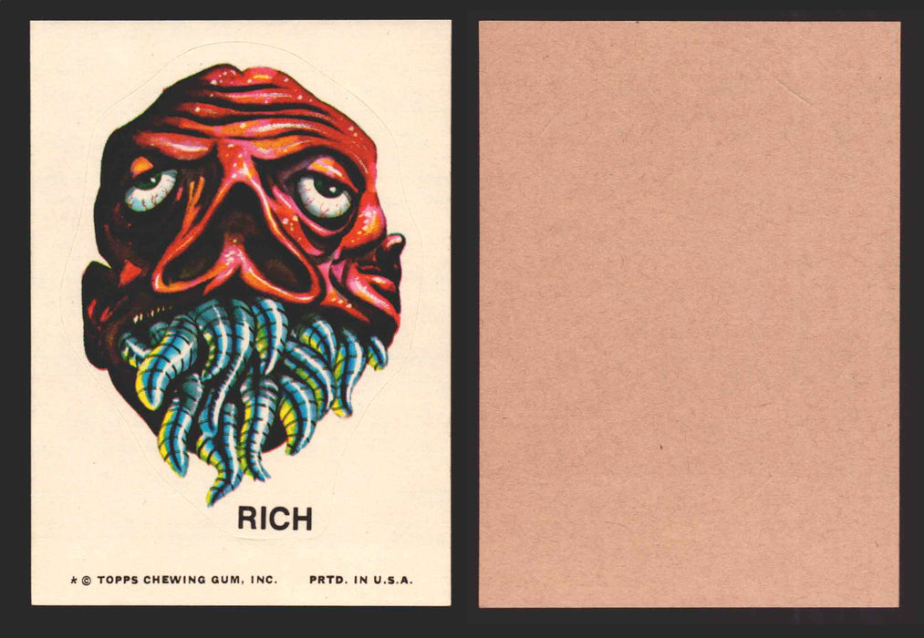 1973-74 Ugly Stickers Tan Back Trading Card You Pick Singles #1-55 Topps Rich  - TvMovieCards.com