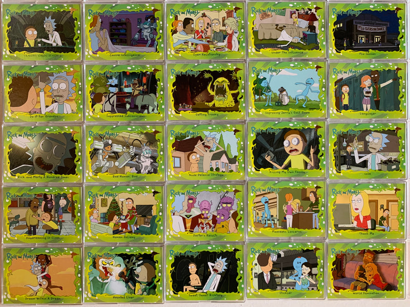 Rick and Morty Season 1 Laser Gun Deco Foil Parallel Card Set of 45 Cryptozoic - TvMovieCards.com