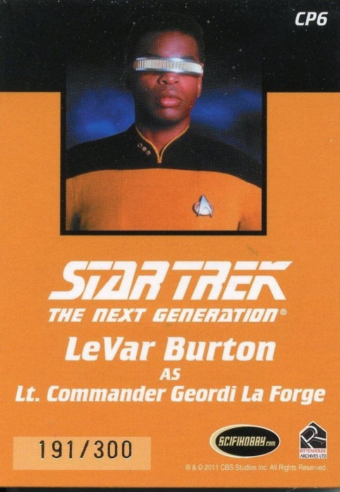 Star Trek TNG Complete Series 2 Communicator Pin Card CP6 Burton La Forge   - TvMovieCards.com