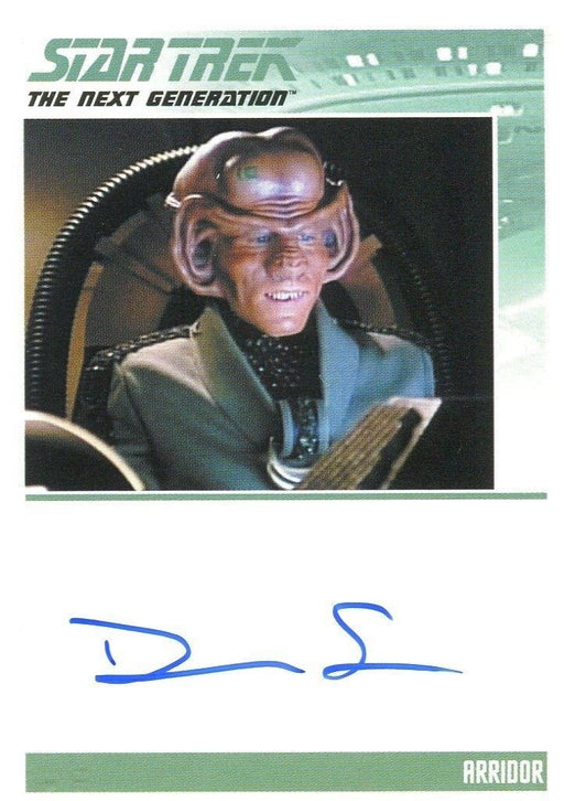 Star Trek TNG Portfolio Prints Autograph Card Dan Shor Arridor   - TvMovieCards.com