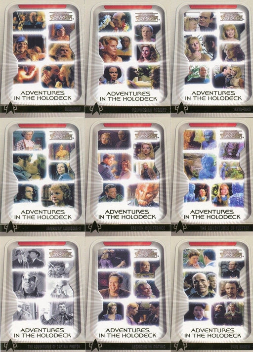 Star Trek  Voyager Complete Holodeck Chase Card Set H1 thru H9   - TvMovieCards.com