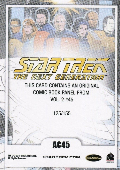 Star Trek TNG Portfolio Prints Comic Archive Cuts Cut Card AC45 #125/155   - TvMovieCards.com