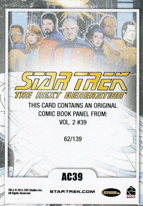 STAR TREK THE NEXT GENERATION TNG PORTFOLIO PRINTS AC39 Archive Cuts Cut Card   - TvMovieCards.com