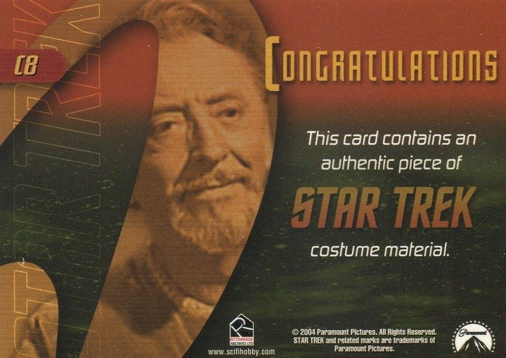 Star Trek Celebrating 40 Years 40th Anniversary Costume Card Ayelborne C8   - TvMovieCards.com