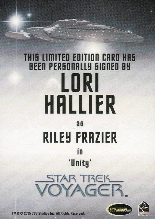 Star Trek Voyager Heroes Villains Autograph Card Lori Hallier as Riley Frazier   - TvMovieCards.com