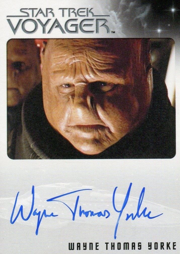 Star Trek Voyager Heroes Villains Autograph Card Wayne Thomas Yorke as Zet   - TvMovieCards.com