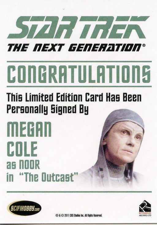 Star Trek TNG Complete Series 2 Autograph Card Megan Cole Noor   - TvMovieCards.com