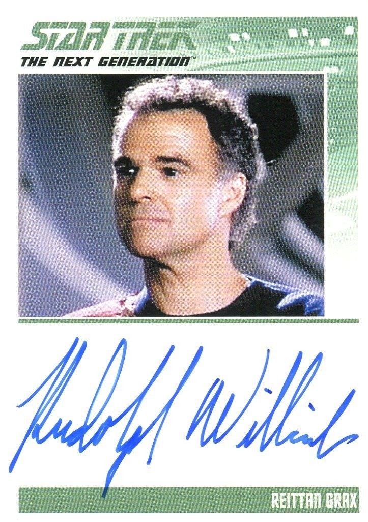 Star Trek TNG Portfolio Prints Autograph Card Rudolph Willrich Reittan Grax   - TvMovieCards.com