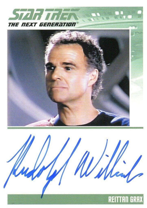Star Trek TNG Portfolio Prints Autograph Card Rudolph Willrich Reittan Grax   - TvMovieCards.com