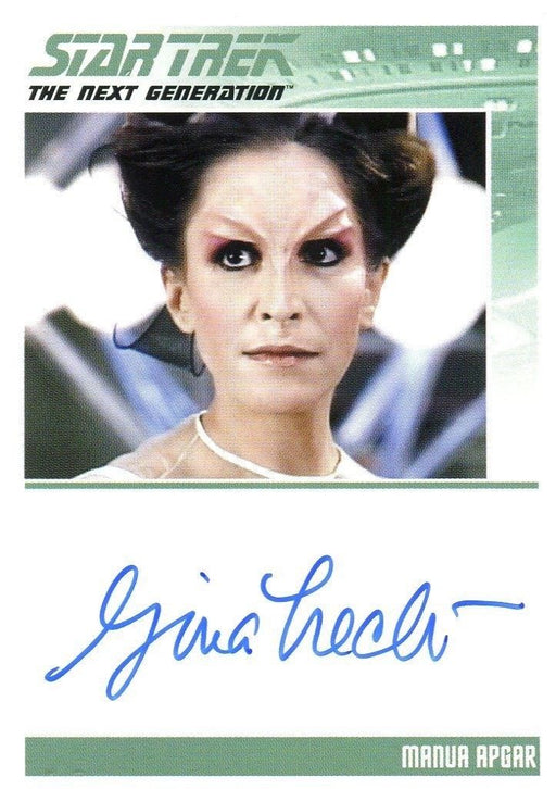 Star Trek TNG Portfolio Prints Autograph Card Gina Hecht Manua Apgar   - TvMovieCards.com