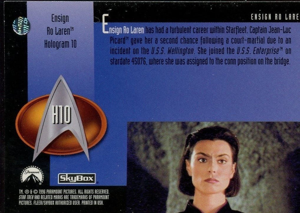 Star Trek Next Generation TNG Episodes Season 5 Hologram Card Ensign H10   - TvMovieCards.com