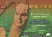 Star Trek Celebrating 40 Years 40th Anniversary Costume Card Doctor Phlox C36   - TvMovieCards.com