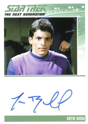 Star Trek TNG Portfolio Prints Autograph Card Marc Buckland as Katik Shaw   - TvMovieCards.com