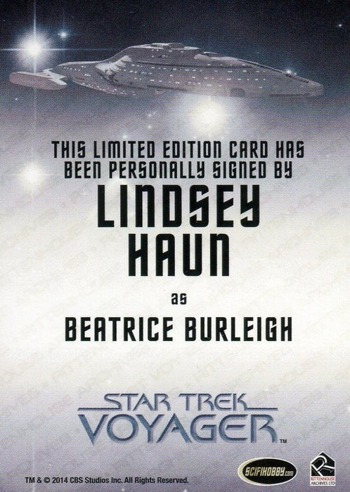 Star Trek Voyager Heroes Villains Autograph Card Lindsey Haun as Beatrice   - TvMovieCards.com
